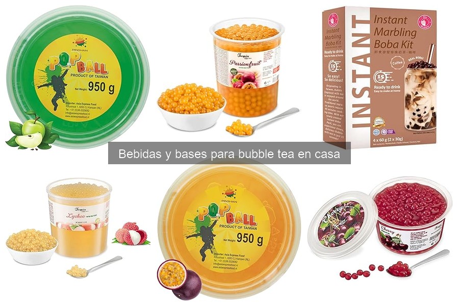 Mejores ingredientes para bubble tea en casa