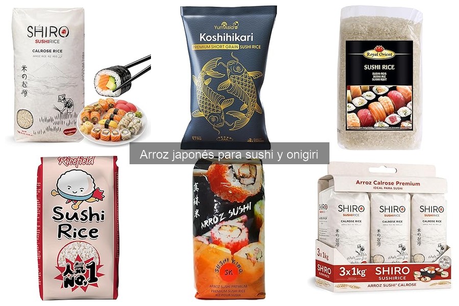 Mejores marcas de arroz japonés para sushi recomendadas