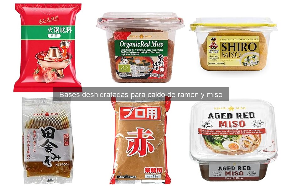Mejores marcas de bases deshidratadas para caldo de ramen