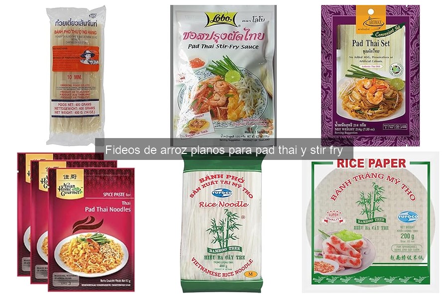 Mejores marcas de fideos de arroz para Pad Thai y stir fry