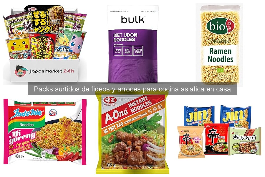 Mejores marcas de fideos y arroces asiáticos comparativa
