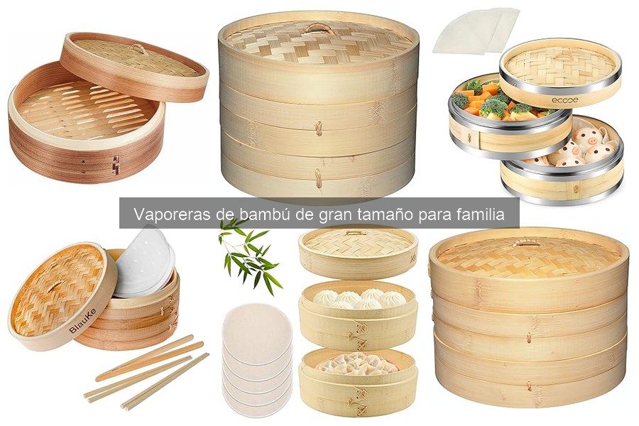 Mejores marcas de vaporeras de bambú para familias