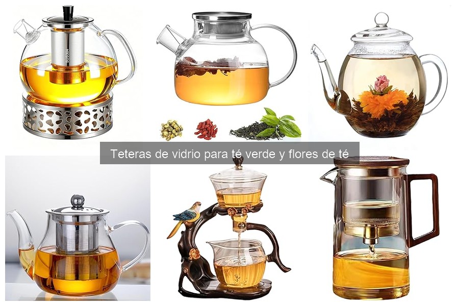 Mejores ofertas de teteras de vidrio para té verde y flores
