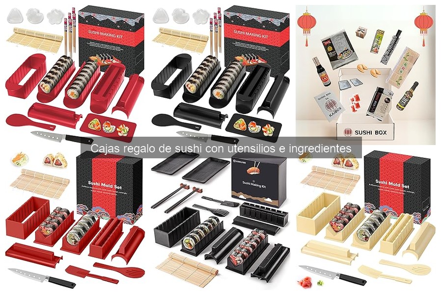 Mejores ofertas en cajas regalo de sushi y utensilios