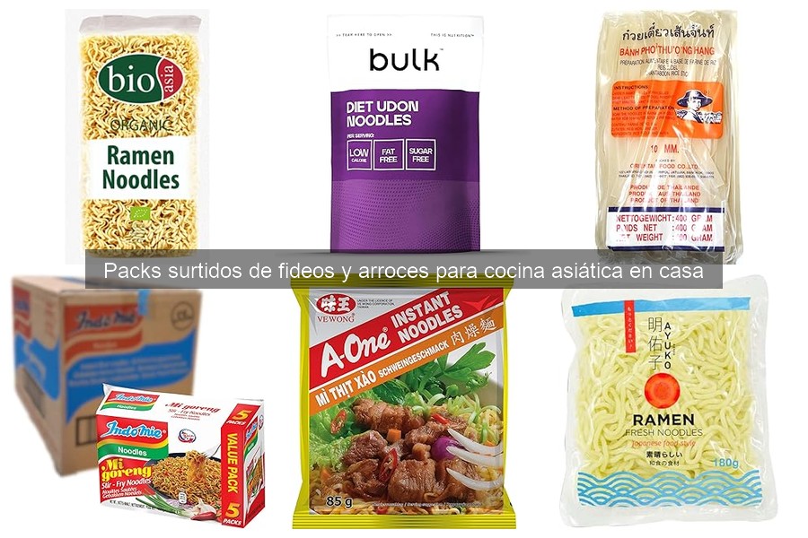 Mejores ofertas en packs de fideos y arroces asiáticos