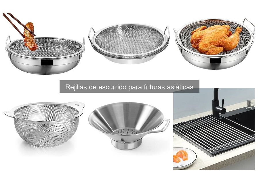 Mejores ofertas en rejillas de escurrido para frituras asiáticas
