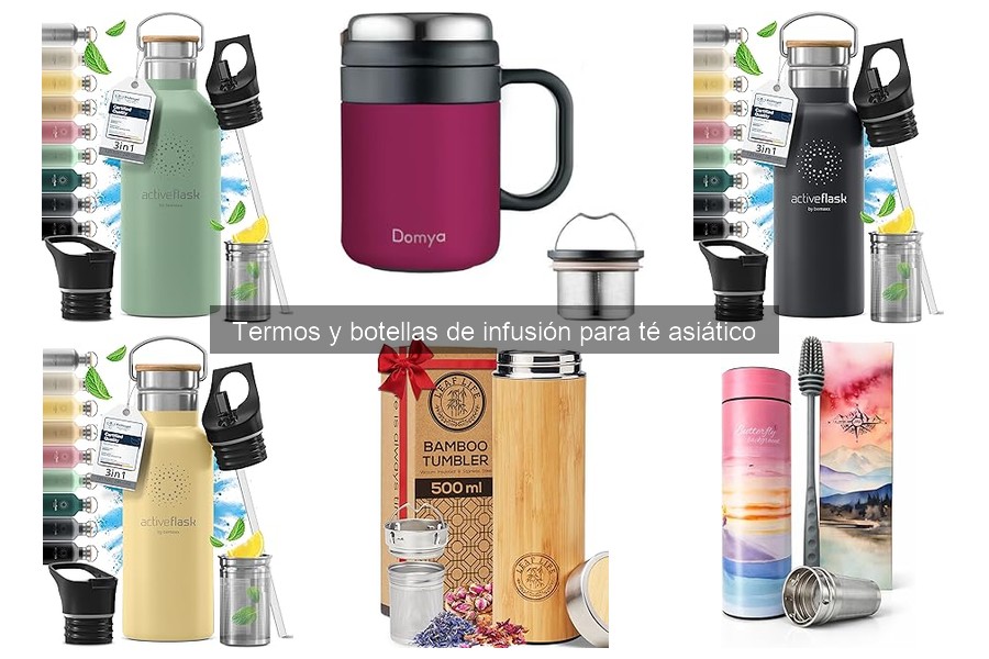 Mejores ofertas en termos y botellas para té asiático
