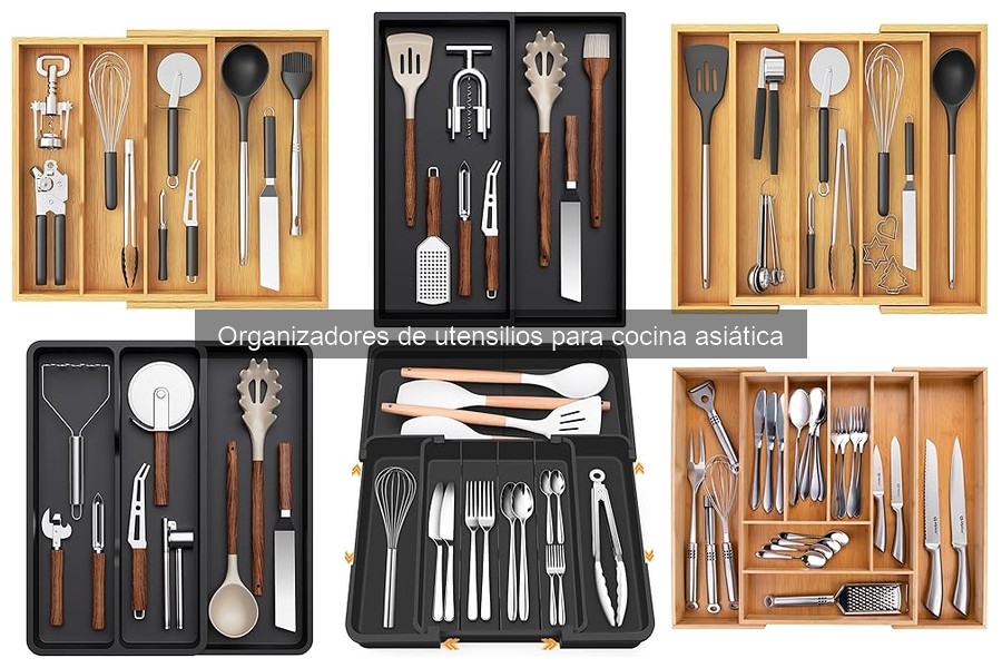 Mejores organizadores de utensilios para cocina asiática 2023