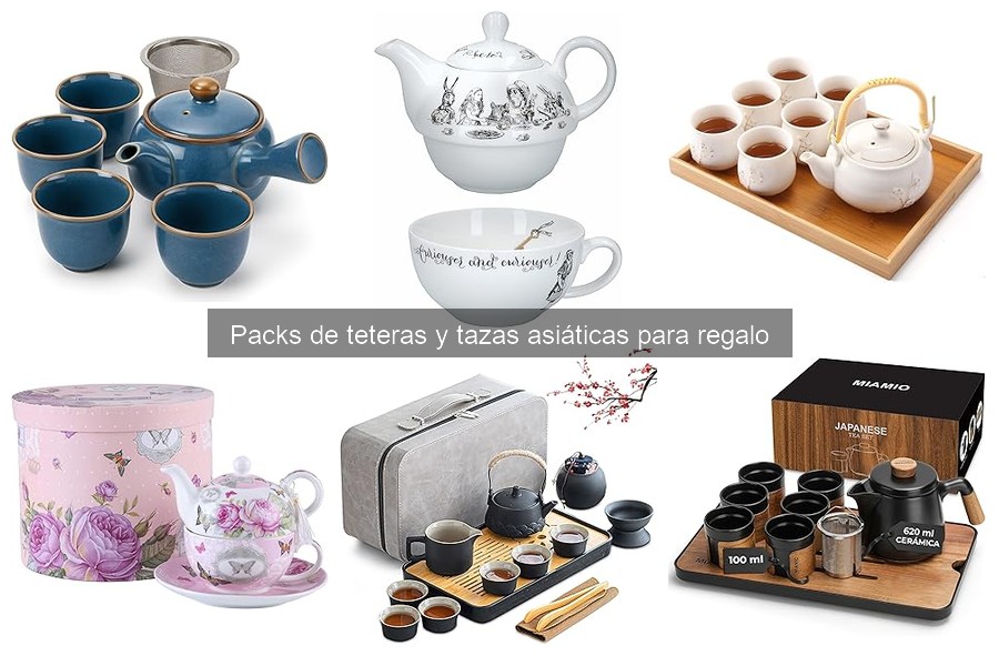 Mejores packs de teteras y tazas asiáticas para regalar