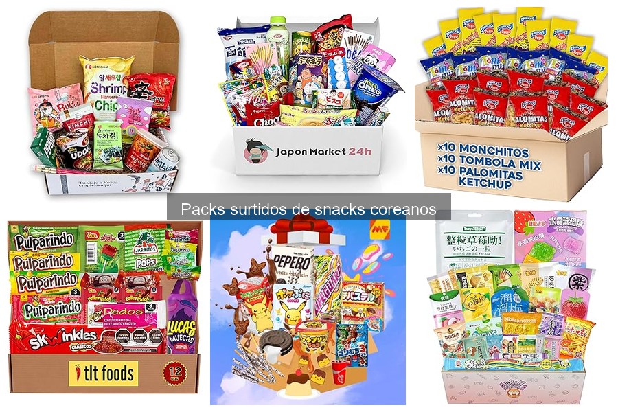 Mejores packs surtidos de snacks coreanos para regalar