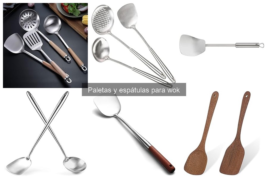 Mejores paletas y espátulas para wok: comparativa 2023