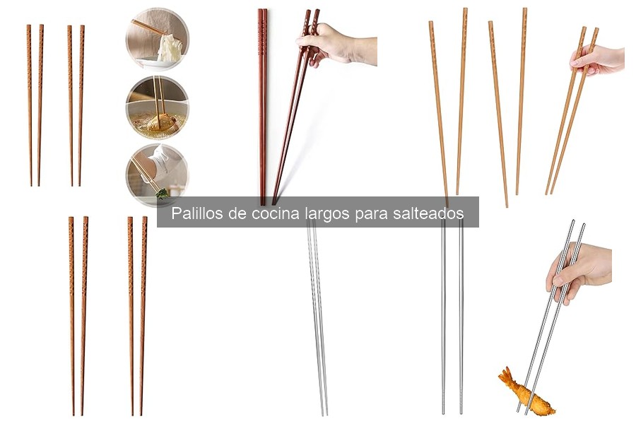 Mejores palillos de cocina largos para salteados: guía de compra