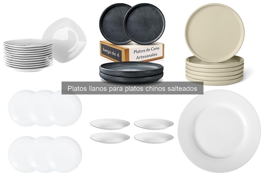 Mejores platos llanos para salteados de cocina china