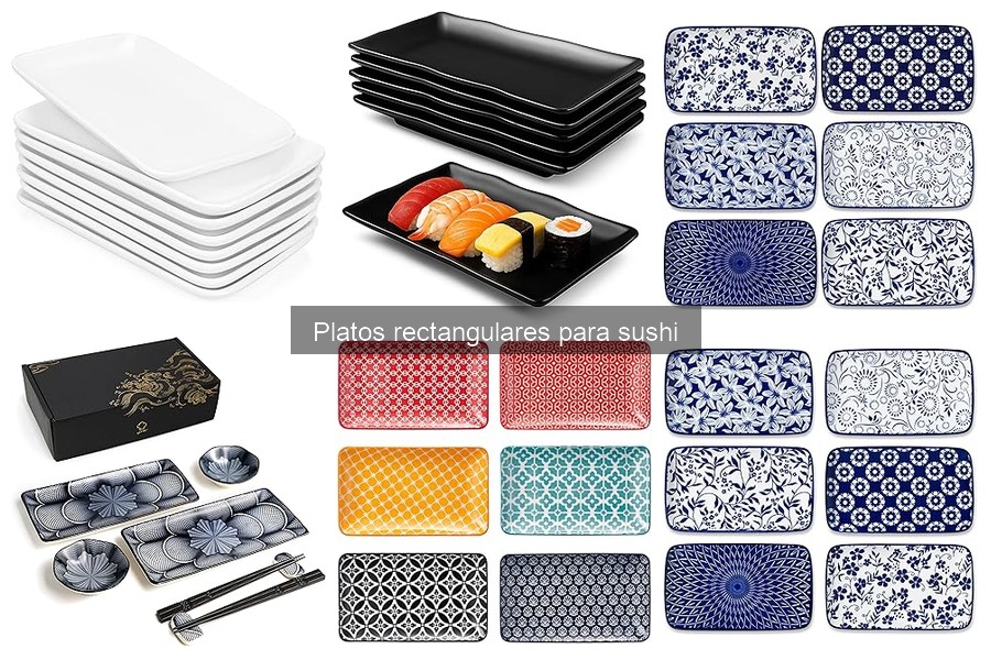 ** Mejores platos rectangulares para sushi en Amazon
