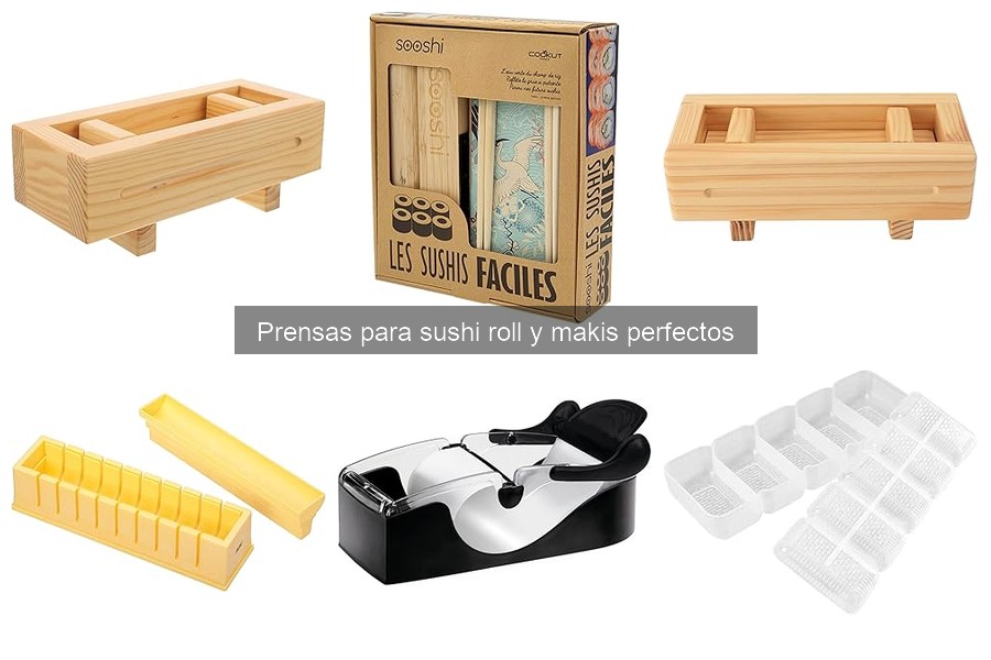 Mejores prensas para sushi según presupuesto: alta, media y baja