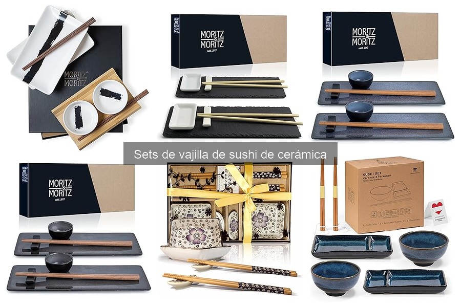 Mejores sets de vajilla de sushi de cerámica para principiantes