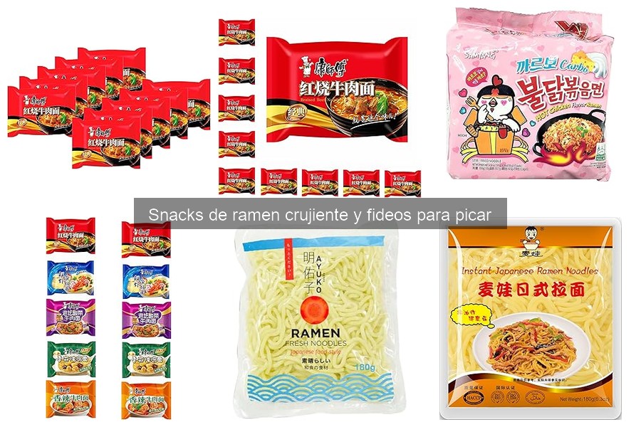 Mejores snacks de ramen crujiente para fiestas y reuniones