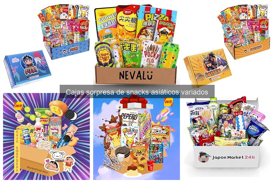 Mejores snacks en cajas sorpresa de productos asiáticos