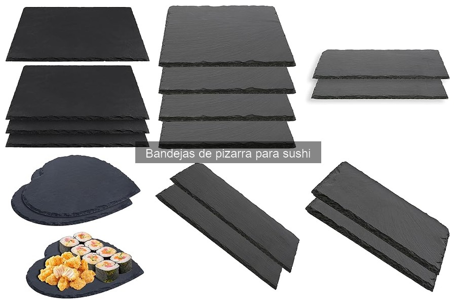 Mejores tipos de bandejas de pizarra para sushi