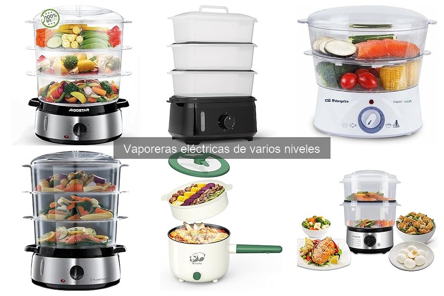 Mejores vaporeras eléctricas de varios niveles para familias