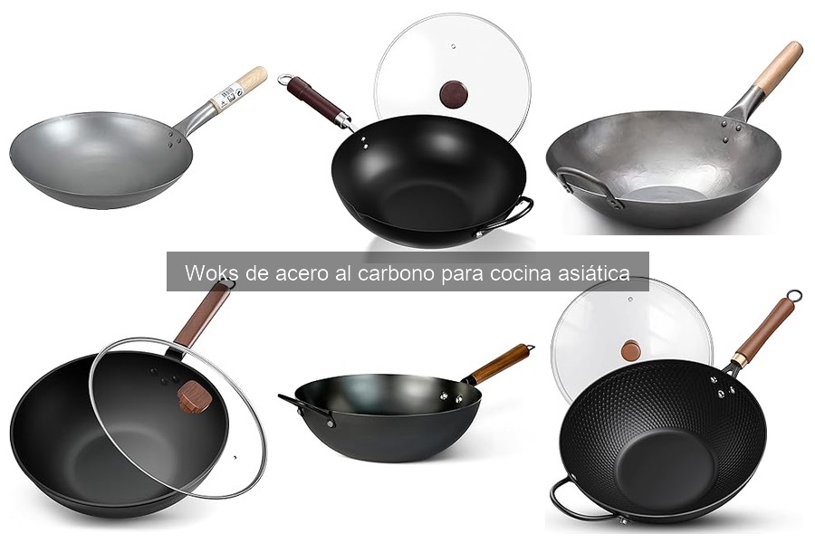 Mejores woks de acero al carbono para cocina asiática