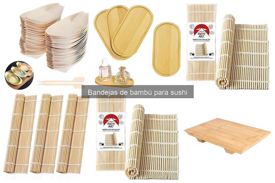 Ofertas en bandejas de bambú para sushi: ¡ahorra hoy!