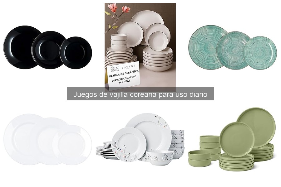 Opciones de vajilla coreana para dietas especiales