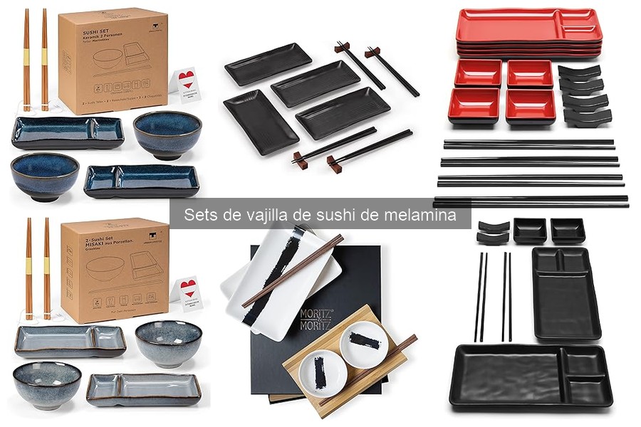 Opiniones sobre Sets de Vajilla de Sushi de Melamina