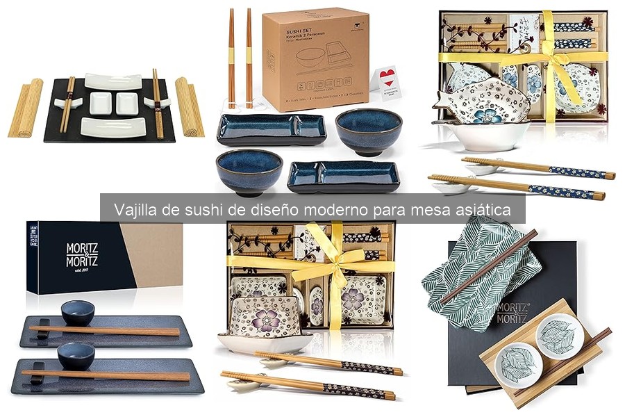 Opiniones sobre vajilla de sushi de diseño moderno
