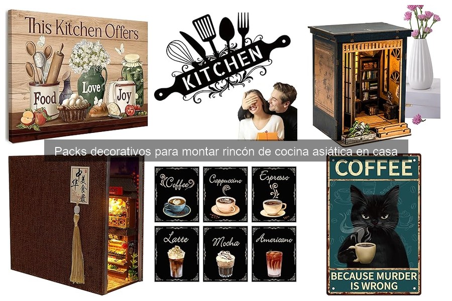 Packs decorativos para crear un rincón de cocina asiática