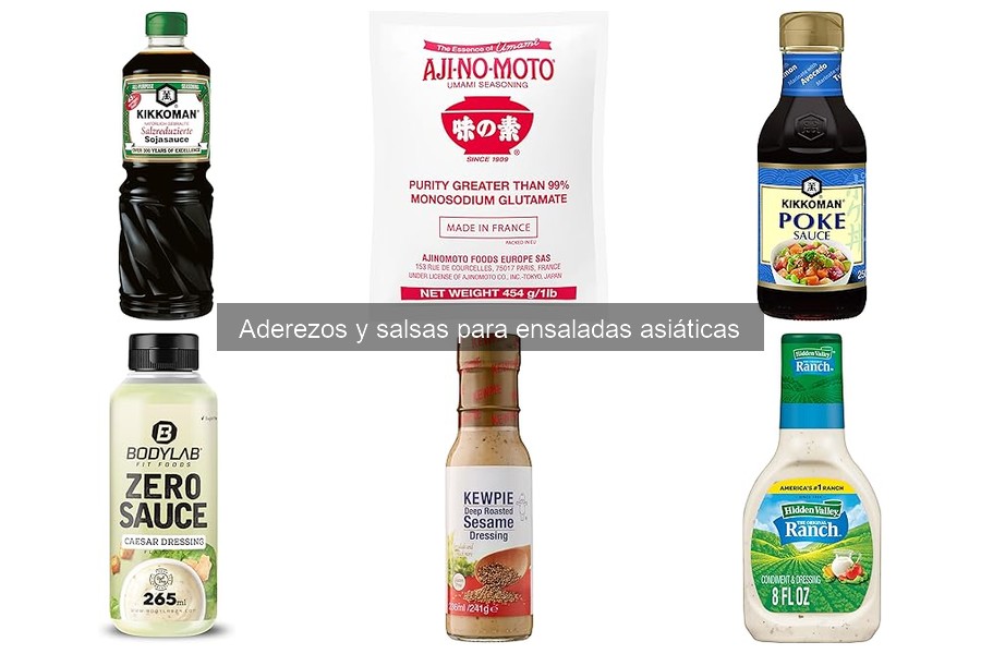 Personaliza tus aderezos y salsas para ensaladas asiáticas