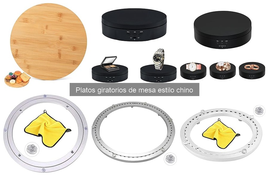 Platos giratorios de mesa: ideales para tus fiestas