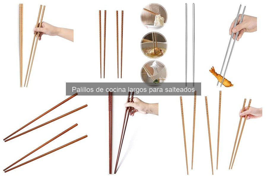 Precios y dónde comprar palillos de cocina largos para salteados