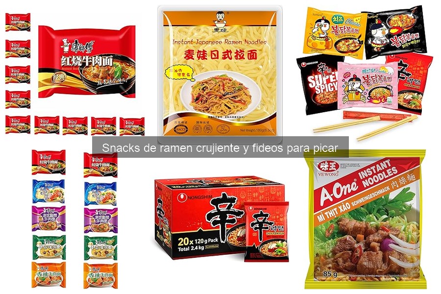 Precios y dónde comprar snacks de ramen crujiente