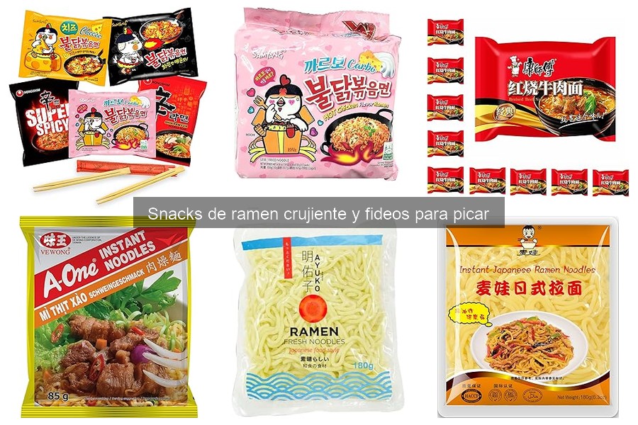 ** Problemas comunes al consumir snacks de ramen crujiente