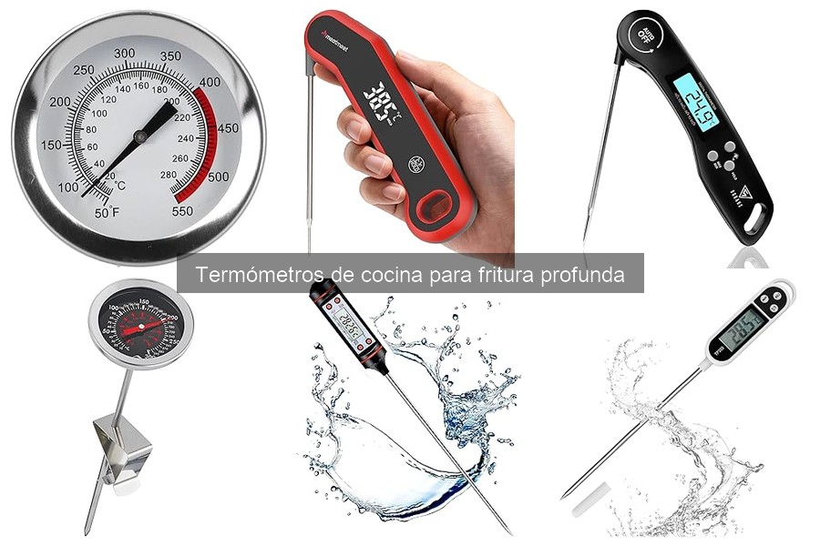 Problemas comunes al usar termómetros de fritura profunda