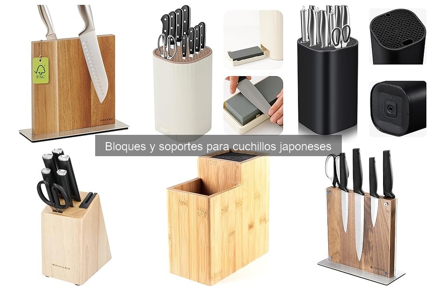 ¿Qué es un bloque para cuchillos japoneses? Características esenciales