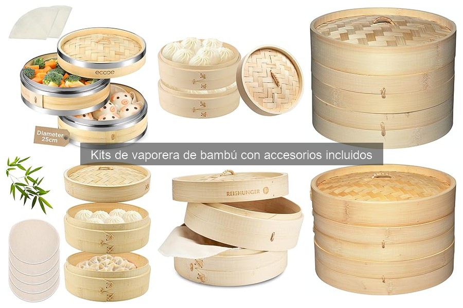 Qué es un kit de vaporera de bambú y sus componentes