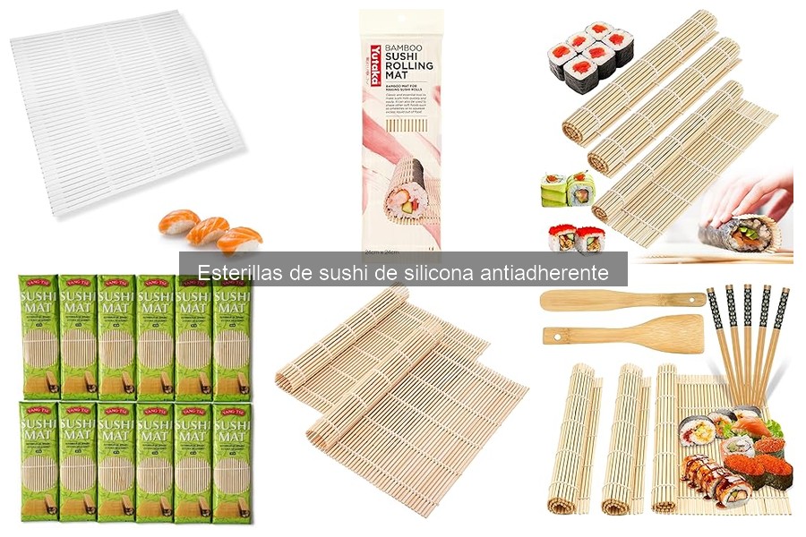 ¿Qué es una esterilla de sushi de silicona antiadherente?