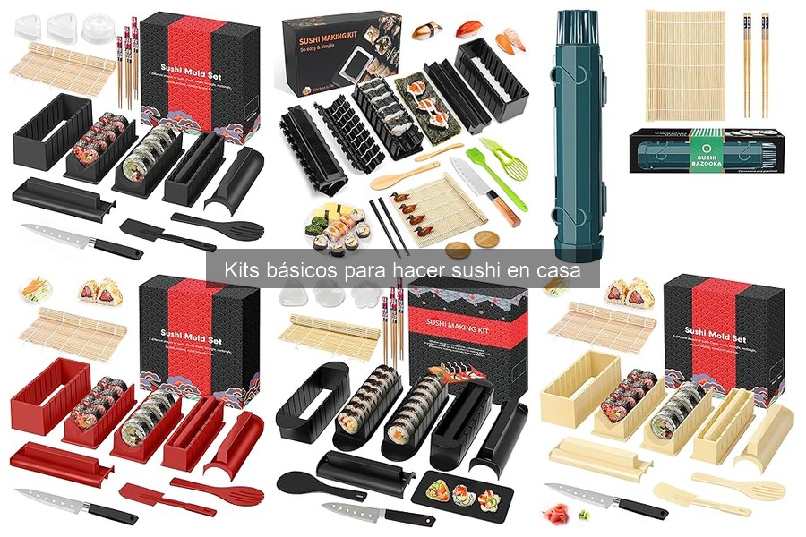 ¿Qué incluye un kit básico para hacer sushi en casa?