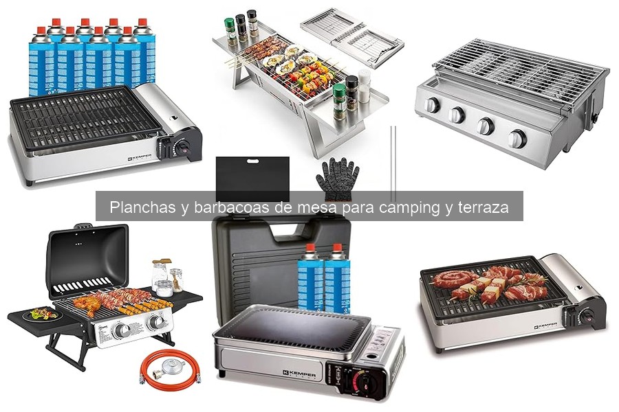 ¿Qué son las planchas y barbacoas de mesa para camping?