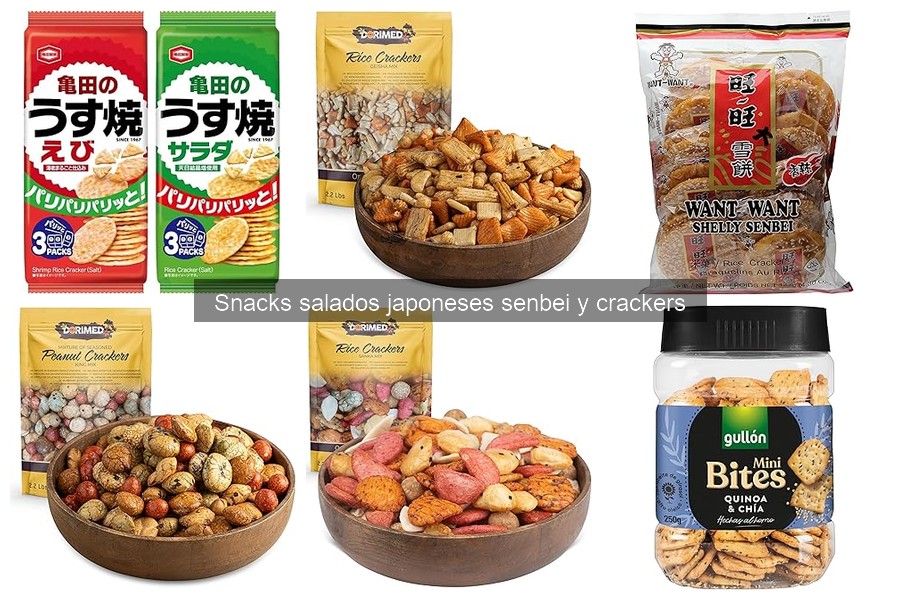 ¿Qué son los senbei y crackers japoneses?
