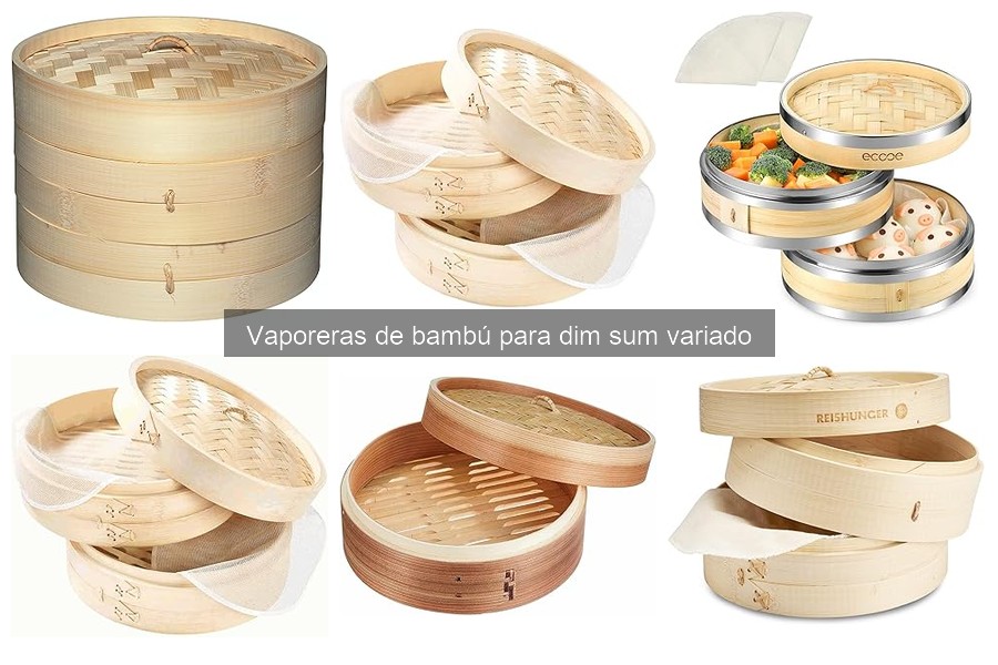 Recetas básicas con vaporera de bambú para dim sum