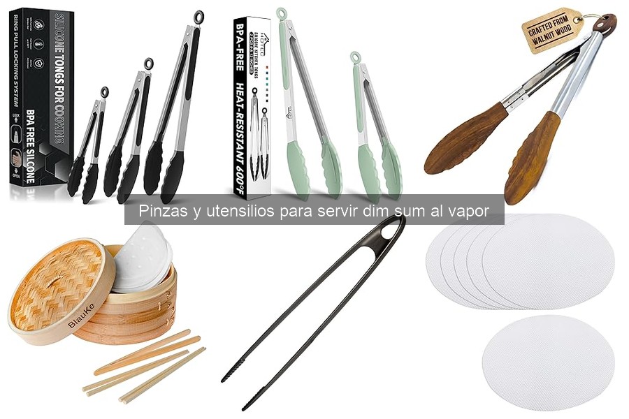 Recetas deliciosas con pinzas para servir dim sum