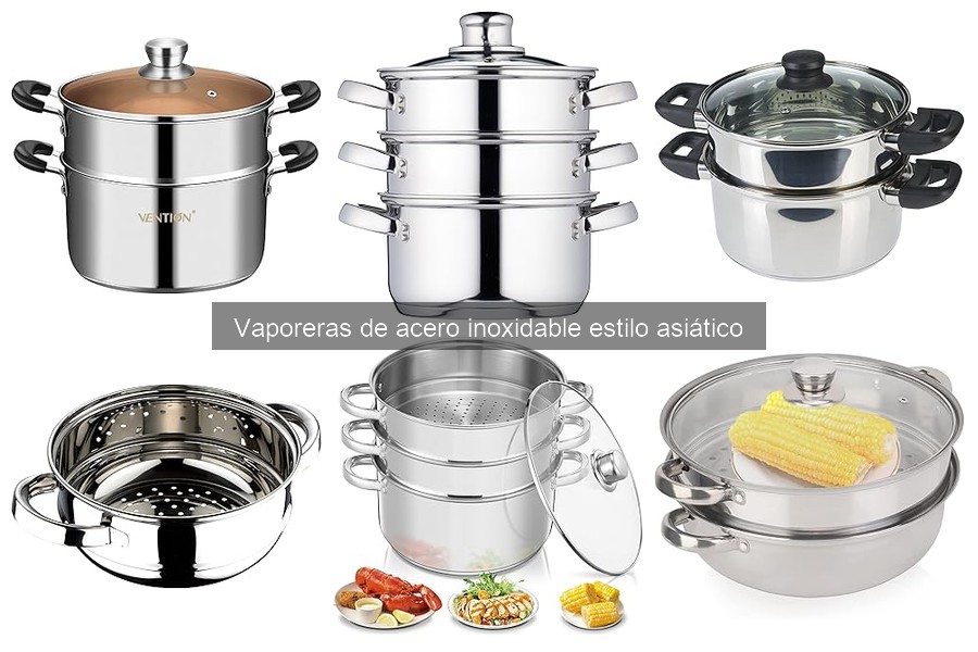 Recetas fáciles para vaporera de acero inoxidable asiática