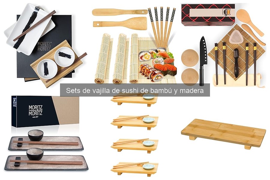 Sets de vajilla de sushi de bambú y madera: ¿Qué incluyen?