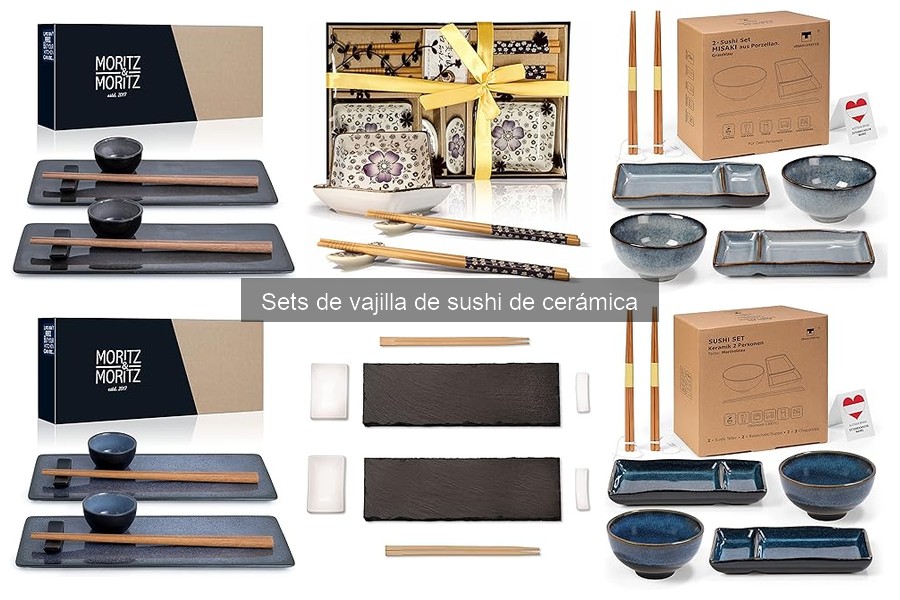 Sets de vajilla de sushi de cerámica para ocasiones especiales