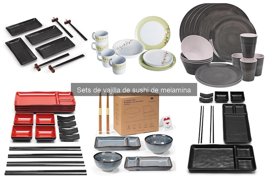 Sets de vajilla de sushi de melamina: características y beneficios