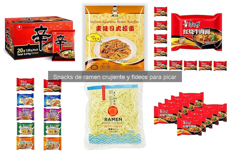 Snack de ramen crujiente vs. fideos instantáneos: ¿cuál elegir?
