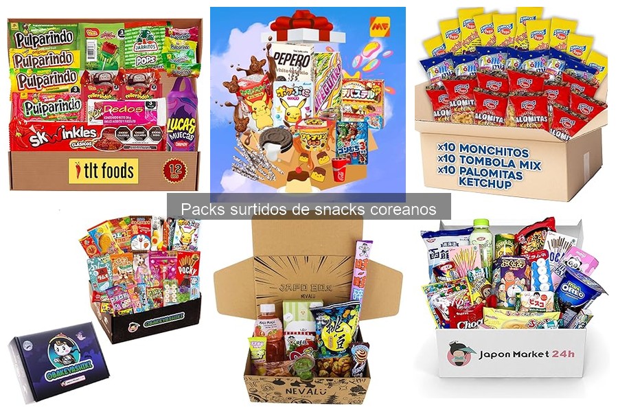 Snacks coreanos libres de alérgenos: mejores packs para ti